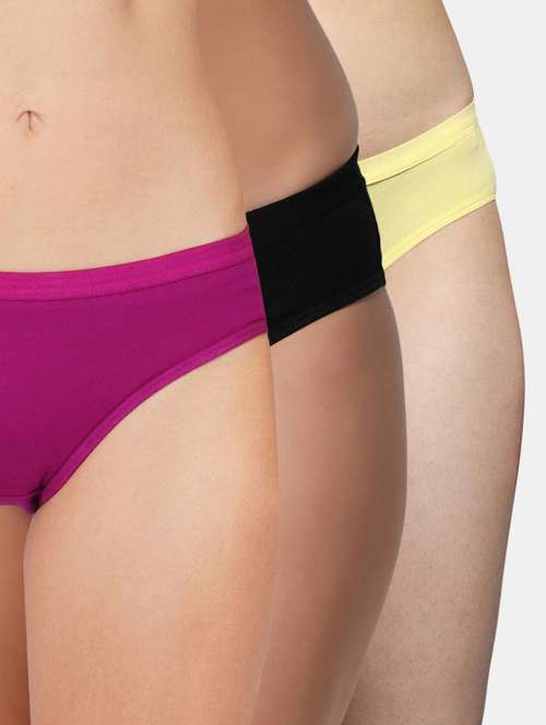 pack of 3 solid regular pantys - 19224975 -  Standard Image - 0