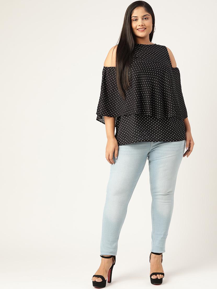 women's layered crew neck top - 19225010 - Standard Image - 3