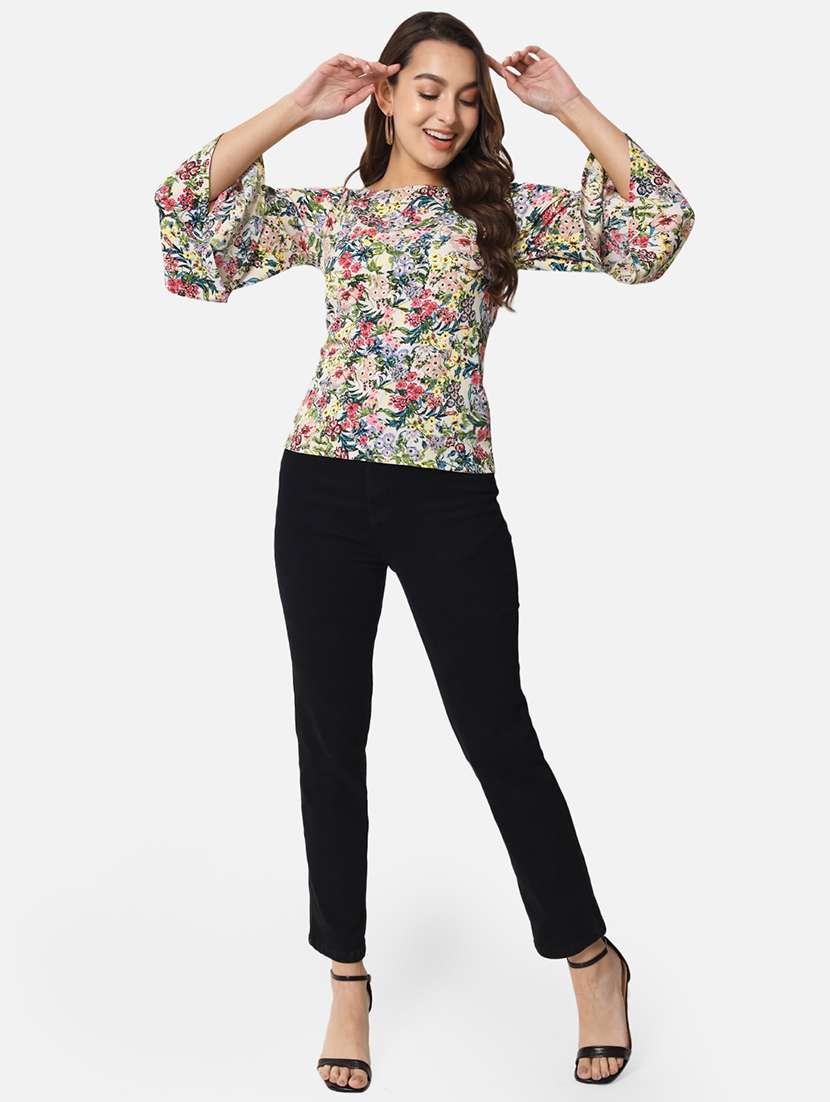 women's straight boat neck top - 19225216 -  Standard Image - 3