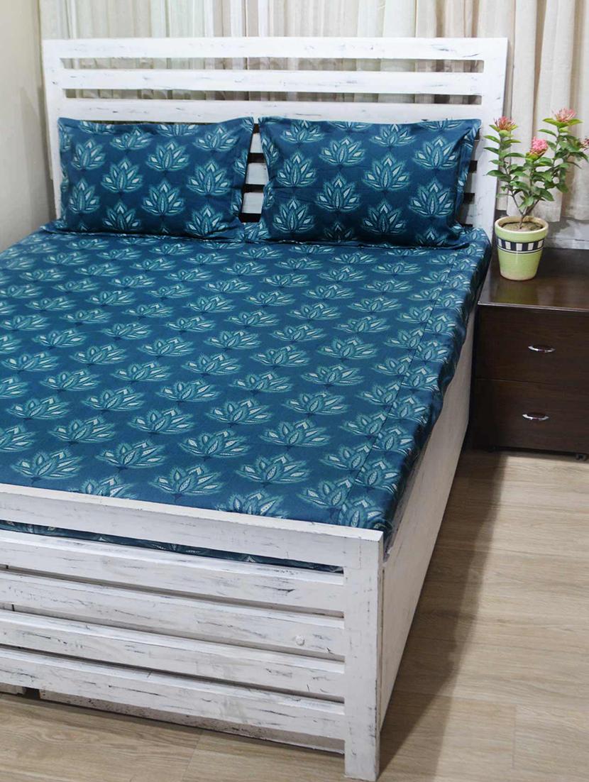 r home premium cotton printed double bed sheet with 2 pillow cover - 19225921 - Zoom Image - 0