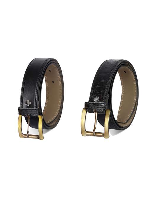 pack of 2 leatherette belt - 19226820 -  Standard Image - 0