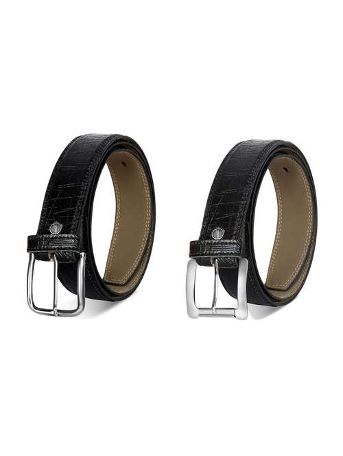 pack of 2 leatherette belt - 19226857 -  Standard Image - 0