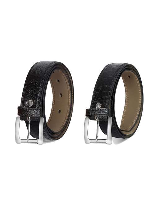 pack of 2 leatherette belt - 19226909 -  Standard Image - 0