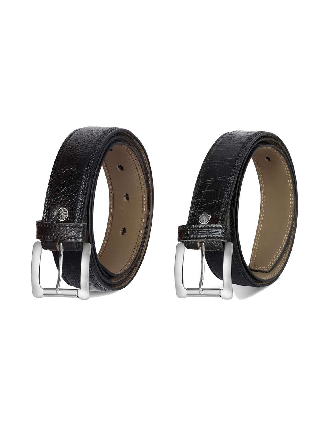 pack of 2 leatherette belt - 19226909 -  Zoom Image - 0