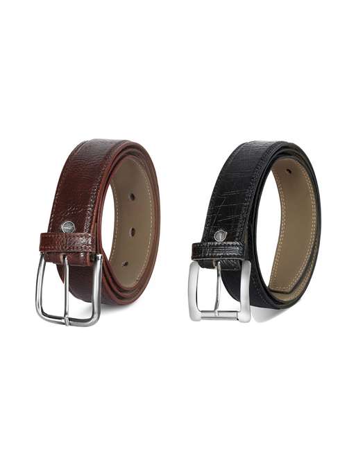 pack of 2 leatherette belt - 19226917 -  Standard Image - 0