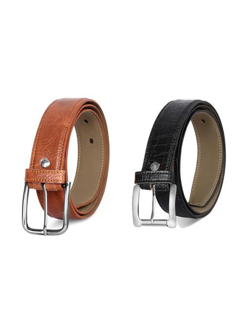 pack of 2 leatherette belt - 19226923 - Standard Image - 0