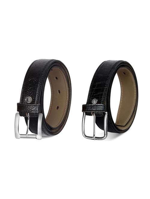 pack of 2 leatherette belt - 19227118 - Standard Image - 0