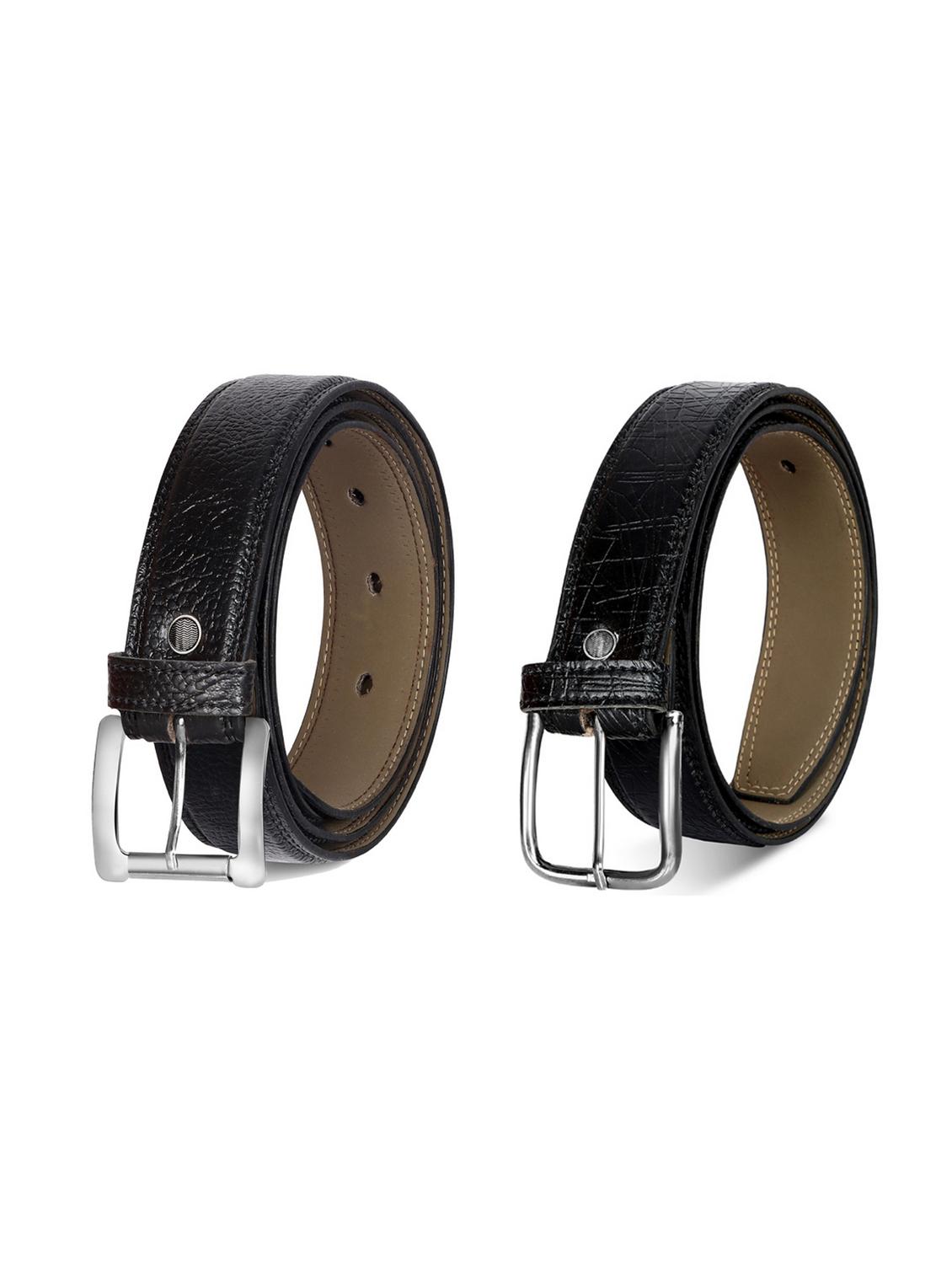 pack of 2 leatherette belt