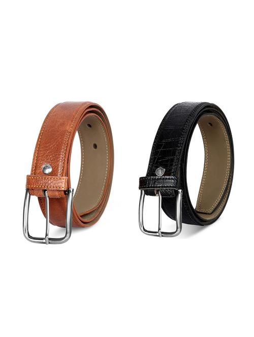 pack of 2 leatherette belt - 19227132 -  Standard Image - 0