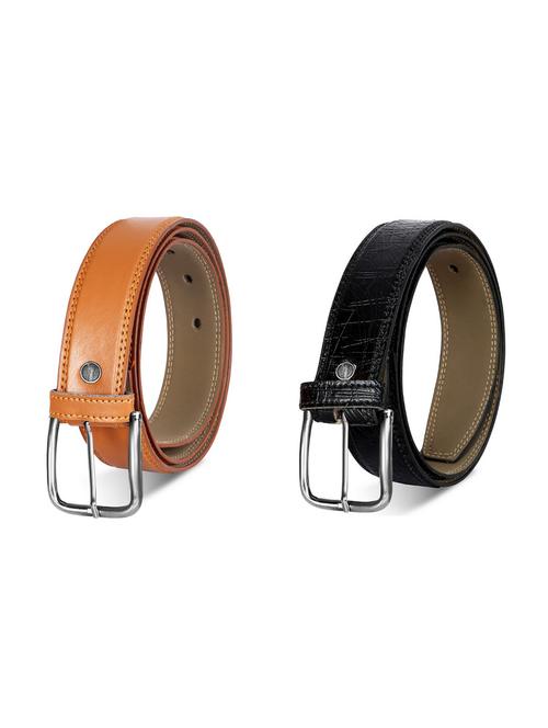 pack of 2 leatherette belt - 19227150 -  Standard Image - 0
