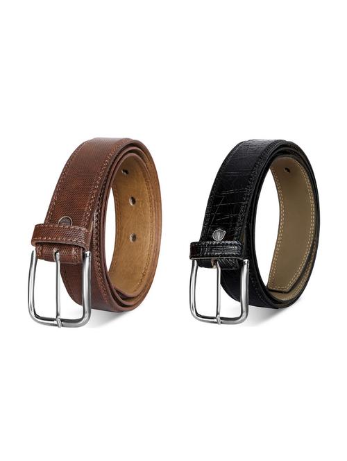 pack of 2 leatherette belt - 19227162 - Standard Image - 0