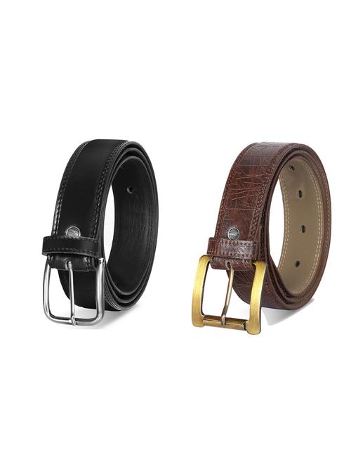 combo pack of multi colored leatherette belts - 19227390 - Standard Image - 0