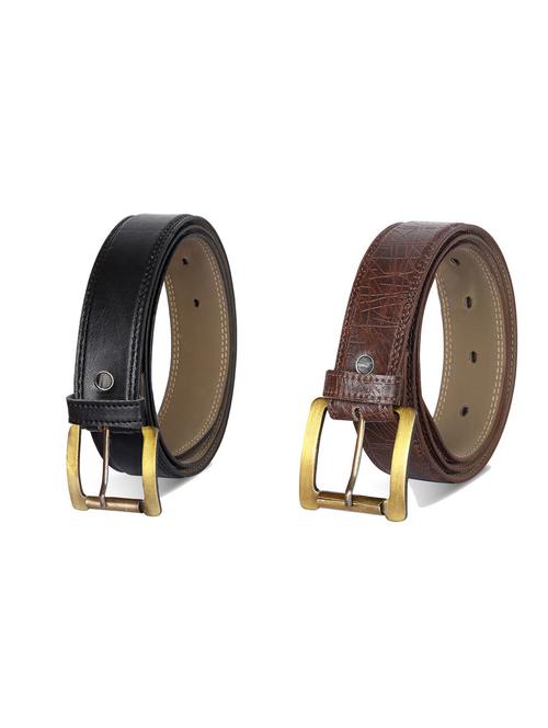 combo pack of multi colored leatherette belts - 19227441 - Standard Image - 0