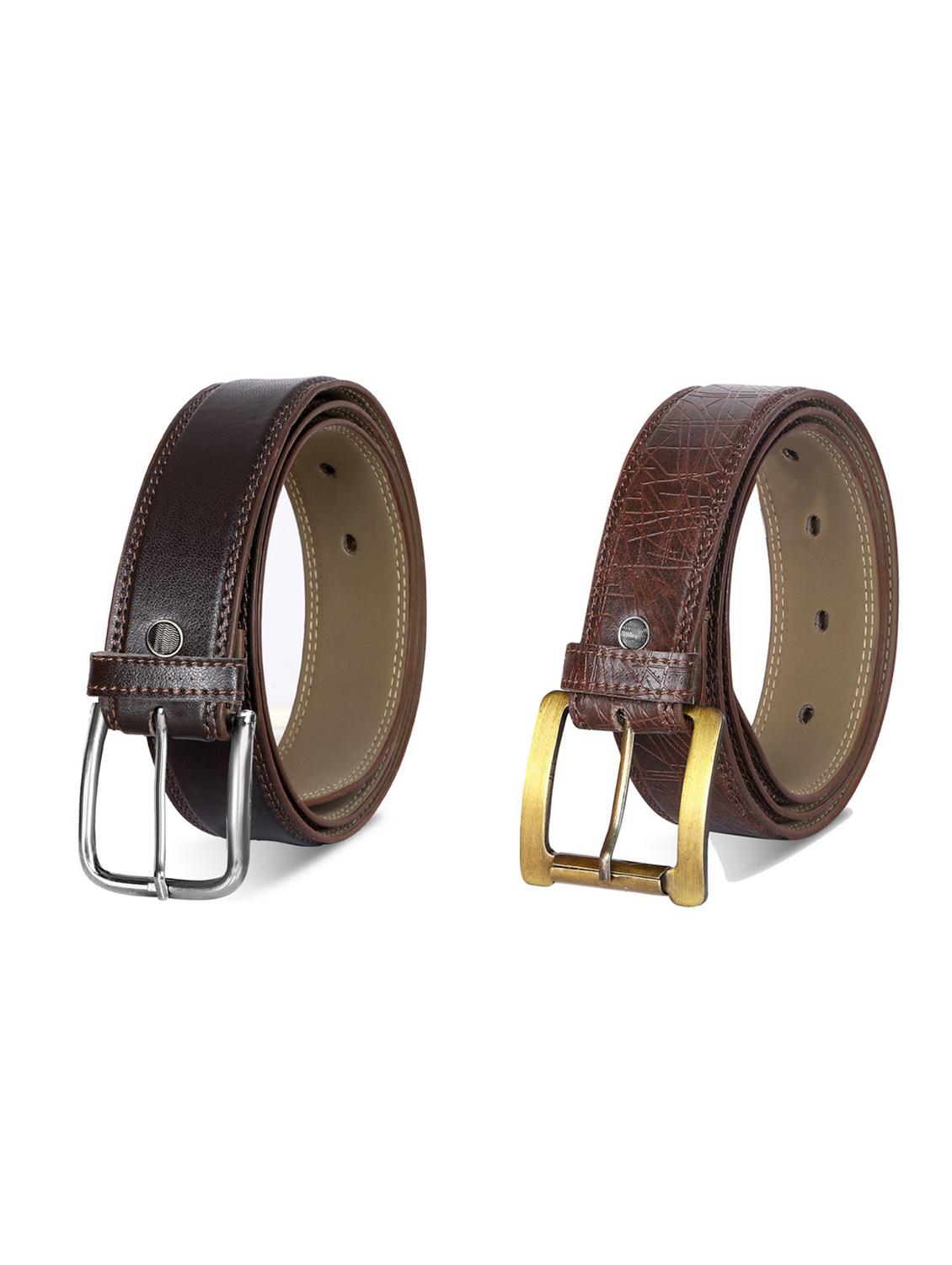 combo pack of brown leatherette belts - 19227450 - Zoom Image - 0