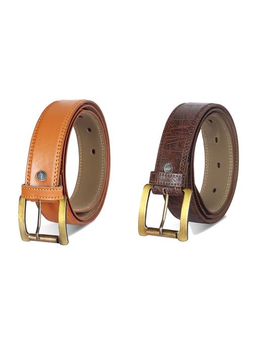 combo pack of multi colored leatherette belts - 19227453 -  Standard Image - 0