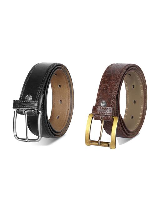combo pack of multi colored leatherette belts - 19227462 - Standard Image - 0