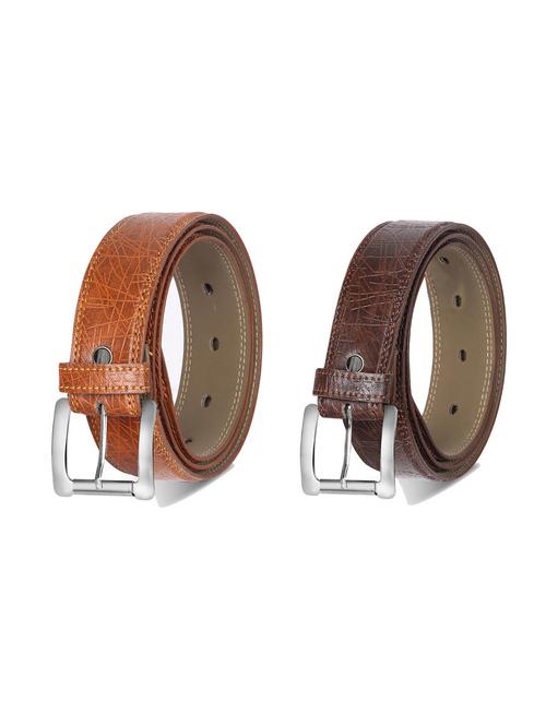 combo pack of multi colored leatherette belts - 19227482 - Standard Image - 0