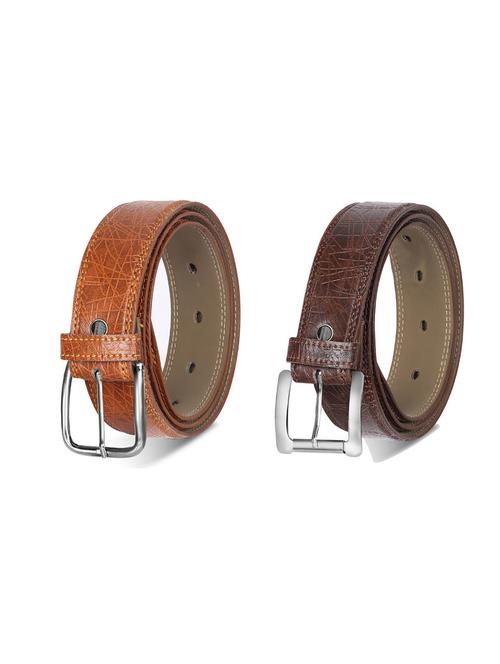 combo pack of multi colored leatherette belts - 19227484 - Standard Image - 0
