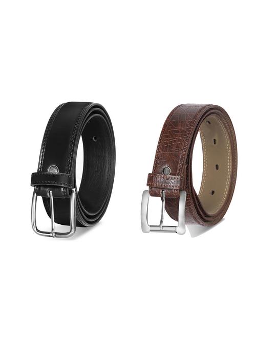 combo pack of multi colored leatherette belts - 19227490 - Standard Image - 0