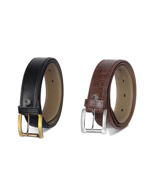 combo pack of multi colored leatherette belts - 19227541 - Standard Image - 0