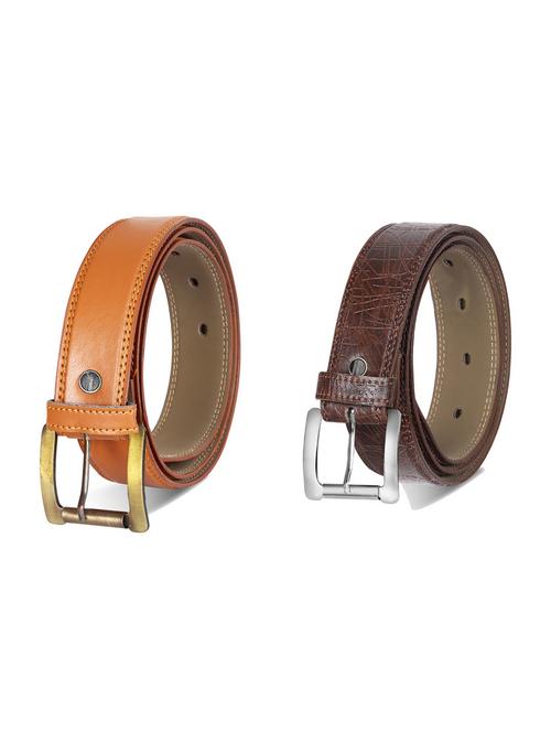 combo pack of multi colored leatherette belts - 19227553 -  Standard Image - 0
