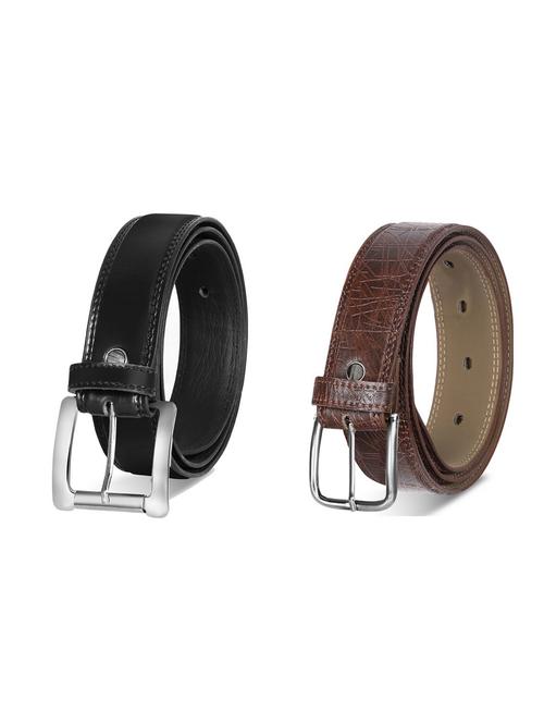 combo pack of multi colored leatherette belts - 19227685 - Standard Image - 0