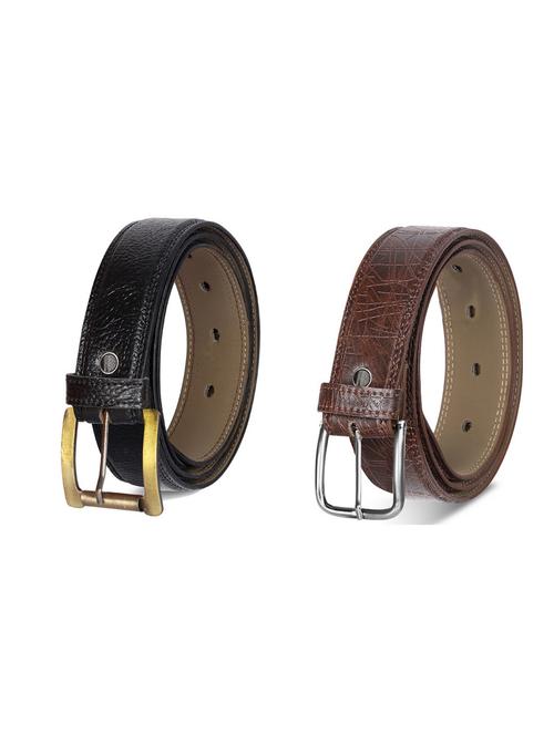 combo pack of multi colored leatherette belts - 19227720 - Standard Image - 0