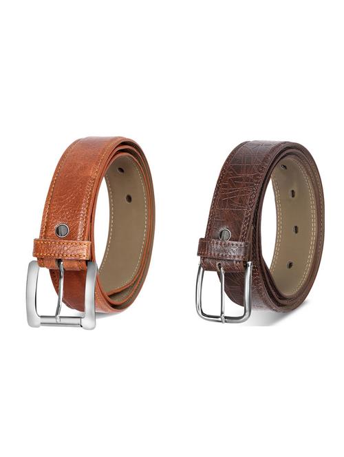 combo pack of multi colored leatherette belts - 19227733 - Standard Image - 0