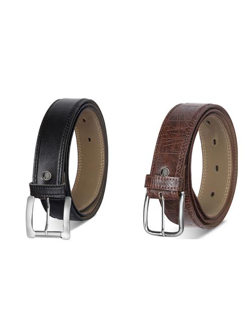 combo pack of multi colored leatherette belts - 19227739 - Standard Image - 0