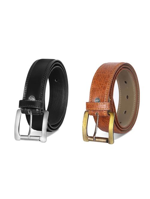 combo pack of multi colored leatherette belts - 19227973 - Standard Image - 0