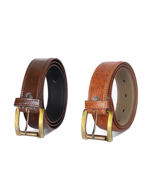 combo pack of multi colored leatherette belts - 19227978 - Standard Image - 0