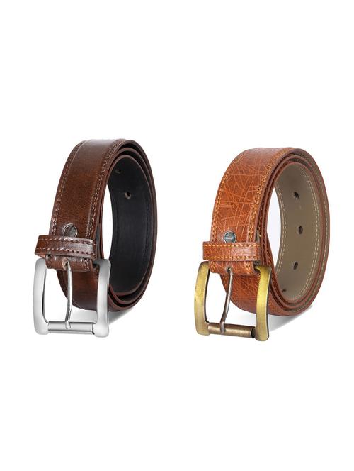 combo pack of multi colored leatherette belts - 19227979 - Standard Image - 0