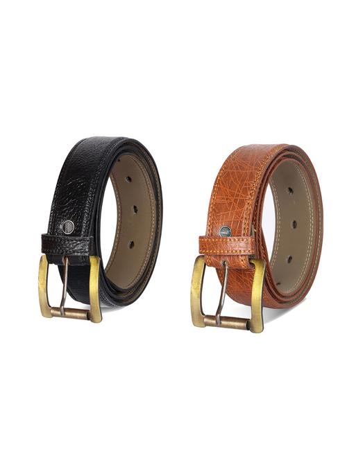 combo pack of multi colored leatherette belts - 19228008 - Standard Image - 0