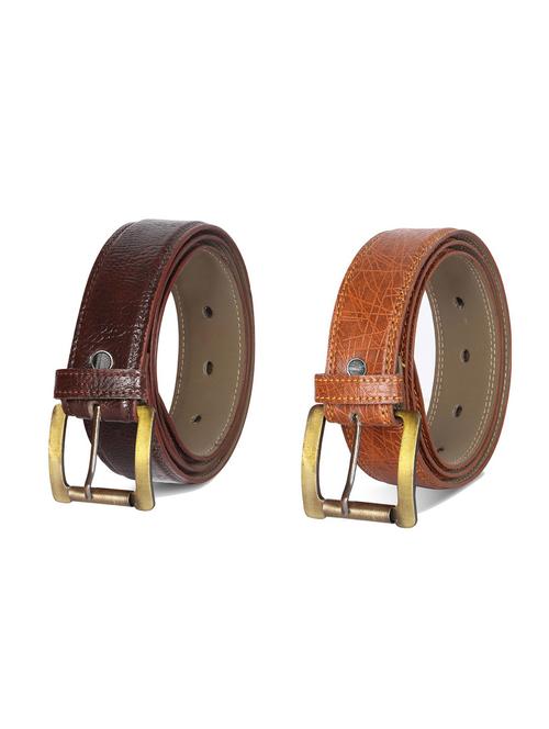 combo pack of multi colored leatherette belts - 19228014 - Standard Image - 0