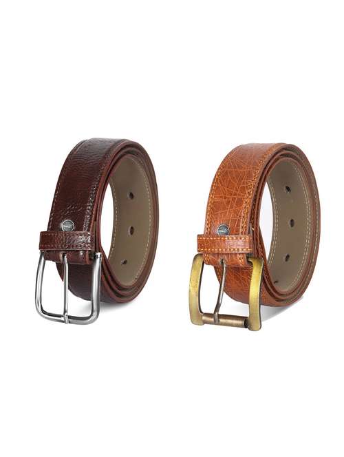 combo pack of multi colored leatherette belts - 19228017 - Standard Image - 0