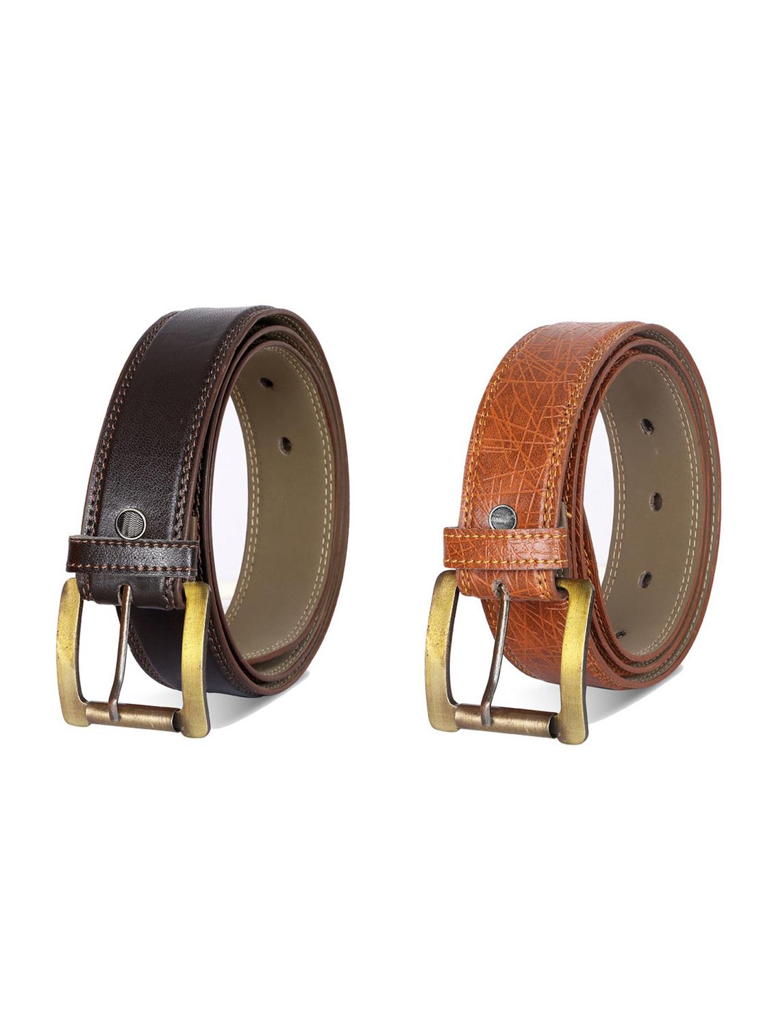 combo pack of multi colored leatherette belts - 19228032 -  Zoom Image - 0