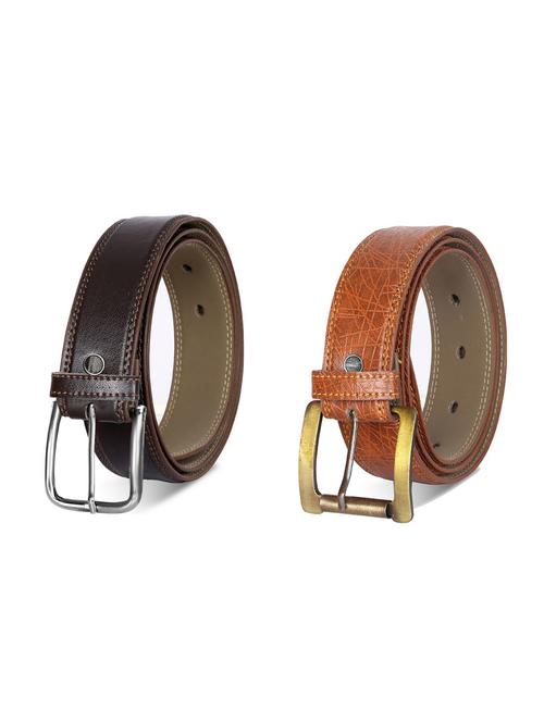 combo pack of multi colored leatherette belts - 19228035 - Standard Image - 0