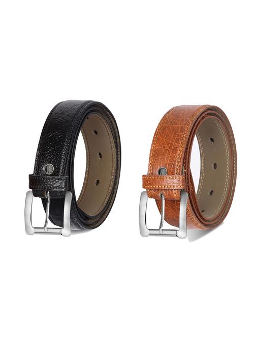 combo pack of multi colored leatherette belts - 19228103 -  Standard Image - 0
