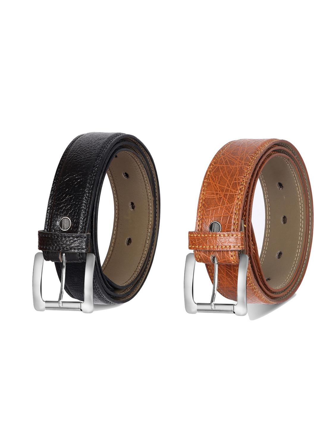 combo pack of multi colored leatherette belts - 19228103 -  Zoom Image - 0