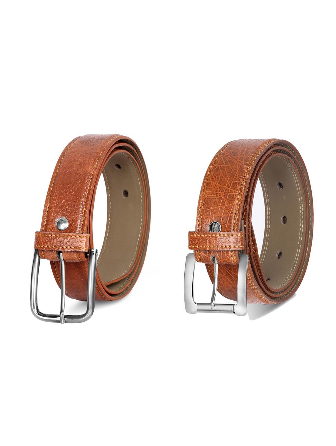 combo pack of brown leatherette belts - 19228117 - Zoom Image - 0