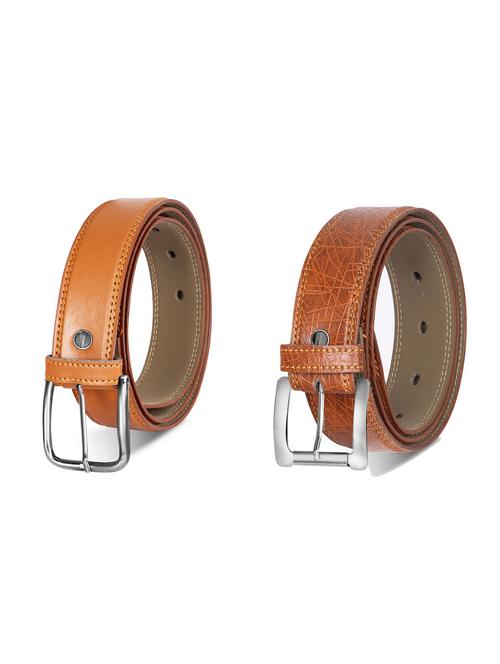 combo pack of multi colored leatherette belts - 19228135 - Standard Image - 0