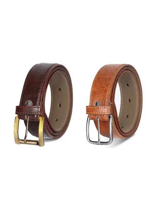 combo pack of multi colored leatherette belts - 19228293 - Standard Image - 0