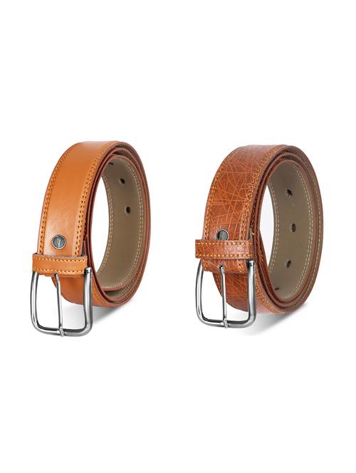 combo pack of brown leatherette belts - 19228320 - Standard Image - 0