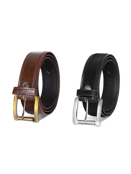 pack of 2 leatherette belt - 19228615 -  Standard Image - 0
