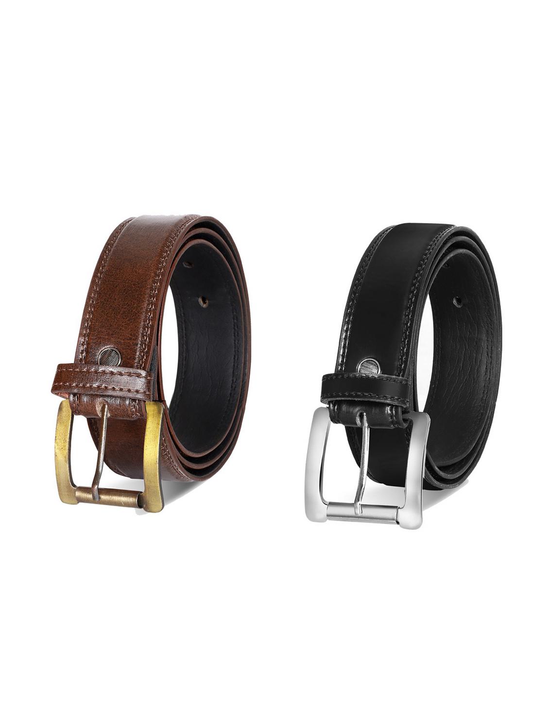 pack of 2 leatherette belt - 19228615 -  Zoom Image - 0