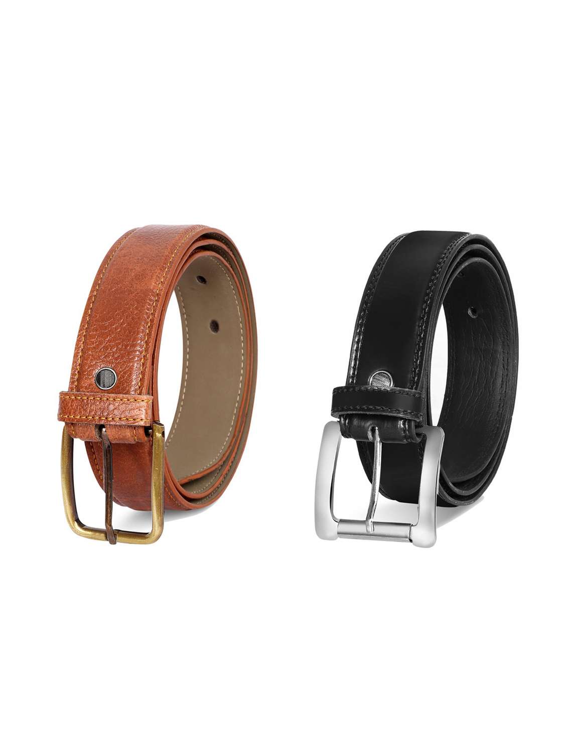 pack of 2 leatherette belt