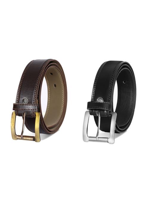 pack of 2 leatherette belt - 19228669 - Standard Image - 0