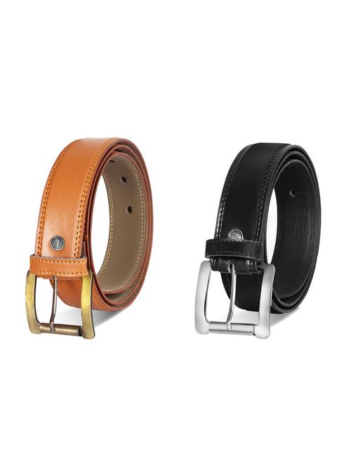 pack of 2 leatherette belt - 19228675 - Standard Image - 0