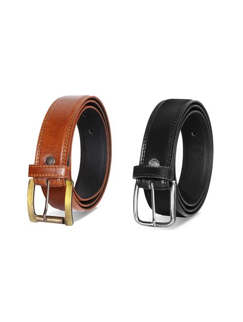 pack of 2 leatherette belt - 19228794 -  Standard Image - 0