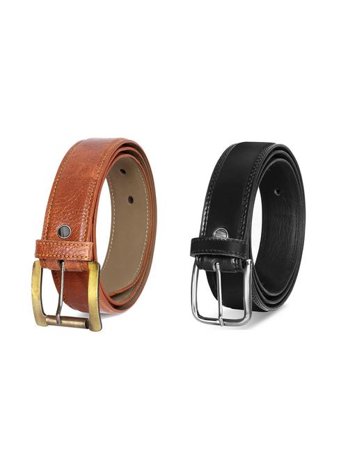 pack of 2 leatherette belt - 19228830 - Standard Image - 0